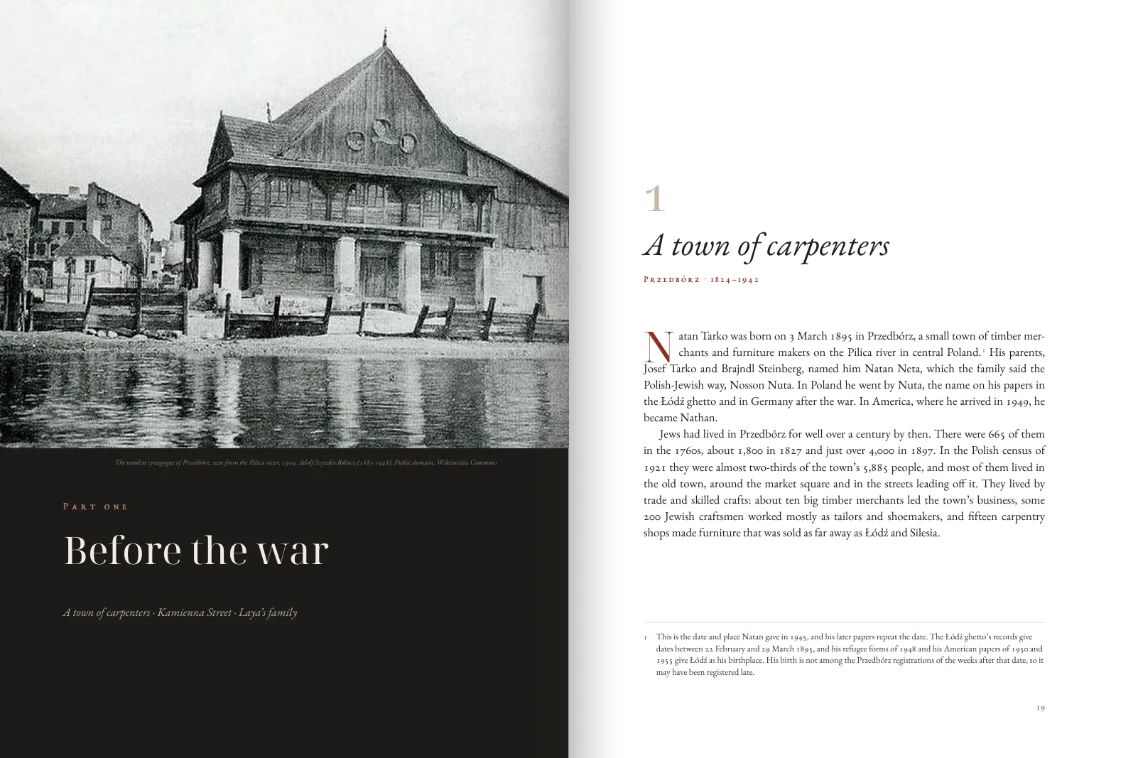 A part opening with a full-page photograph, facing the first chapter.