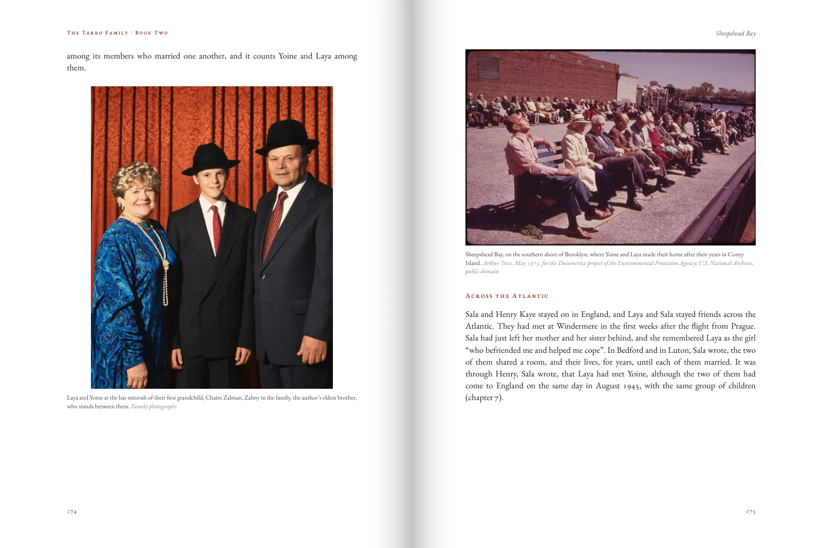 Family photographs, placed in the story.