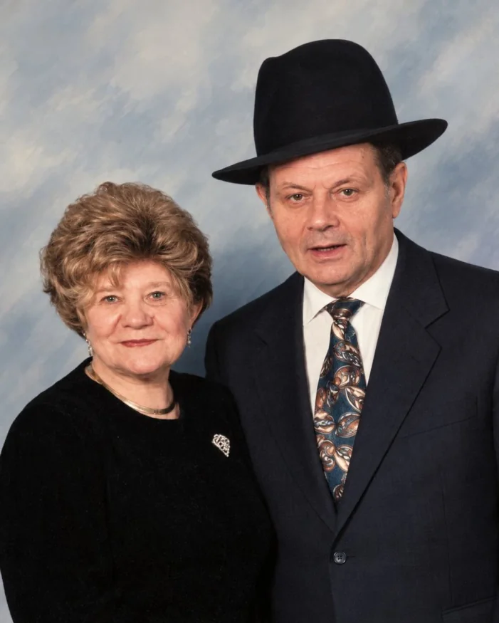 A studio portrait of Yoine and Laya Tarko.