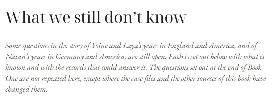 The opening of “What we still don’t know”, from the example.